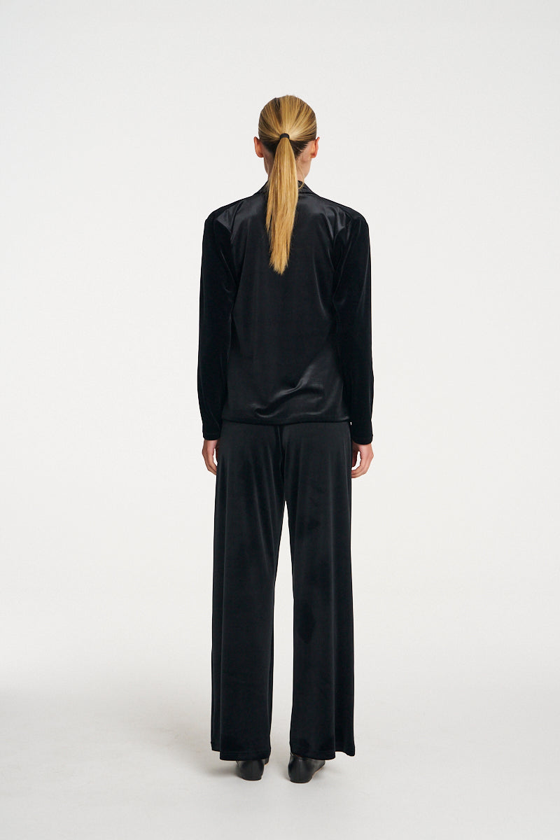 Palazzo Pant | Black Velvet