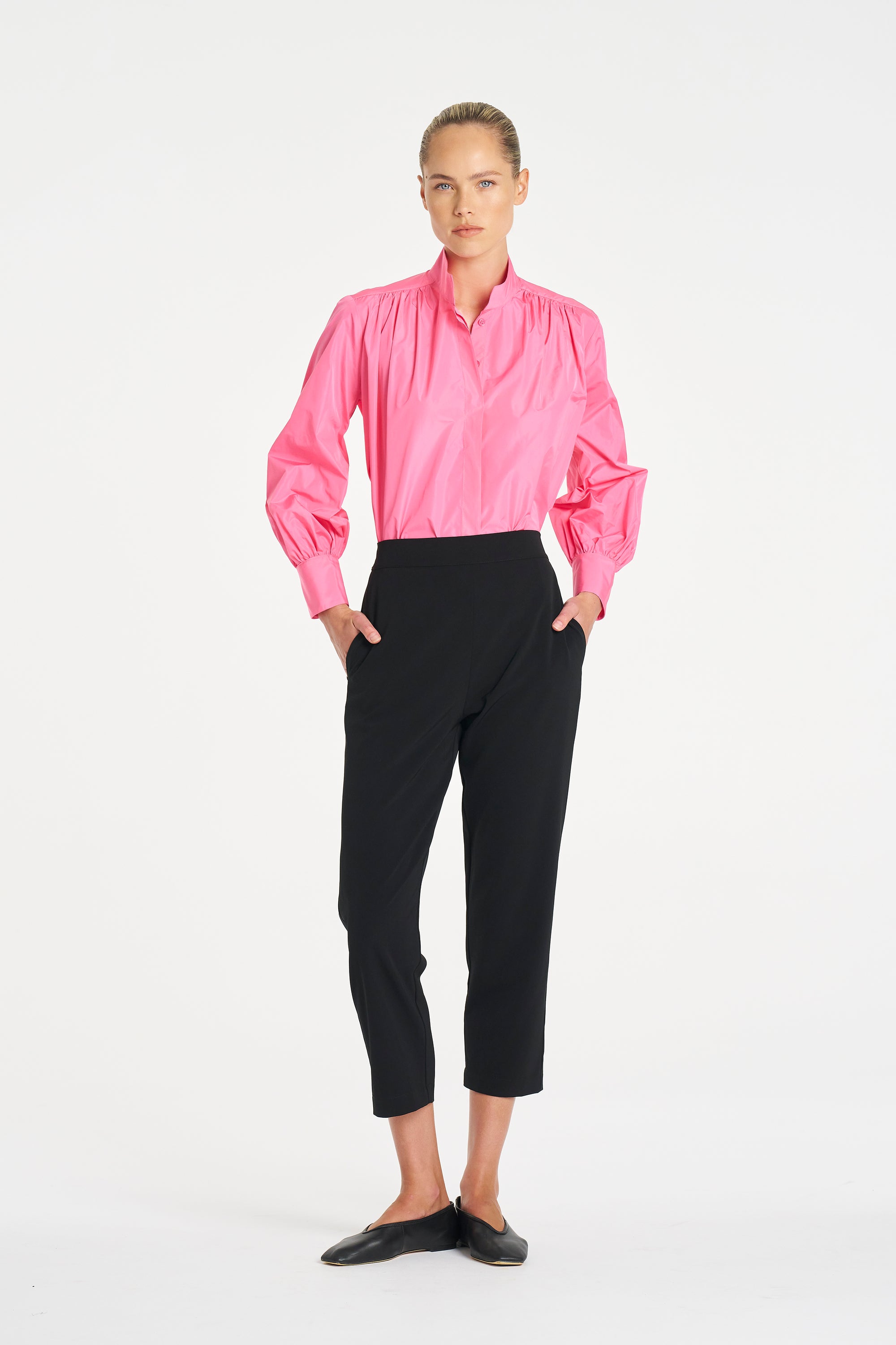 Gathered Shirt | Floss Taffeta