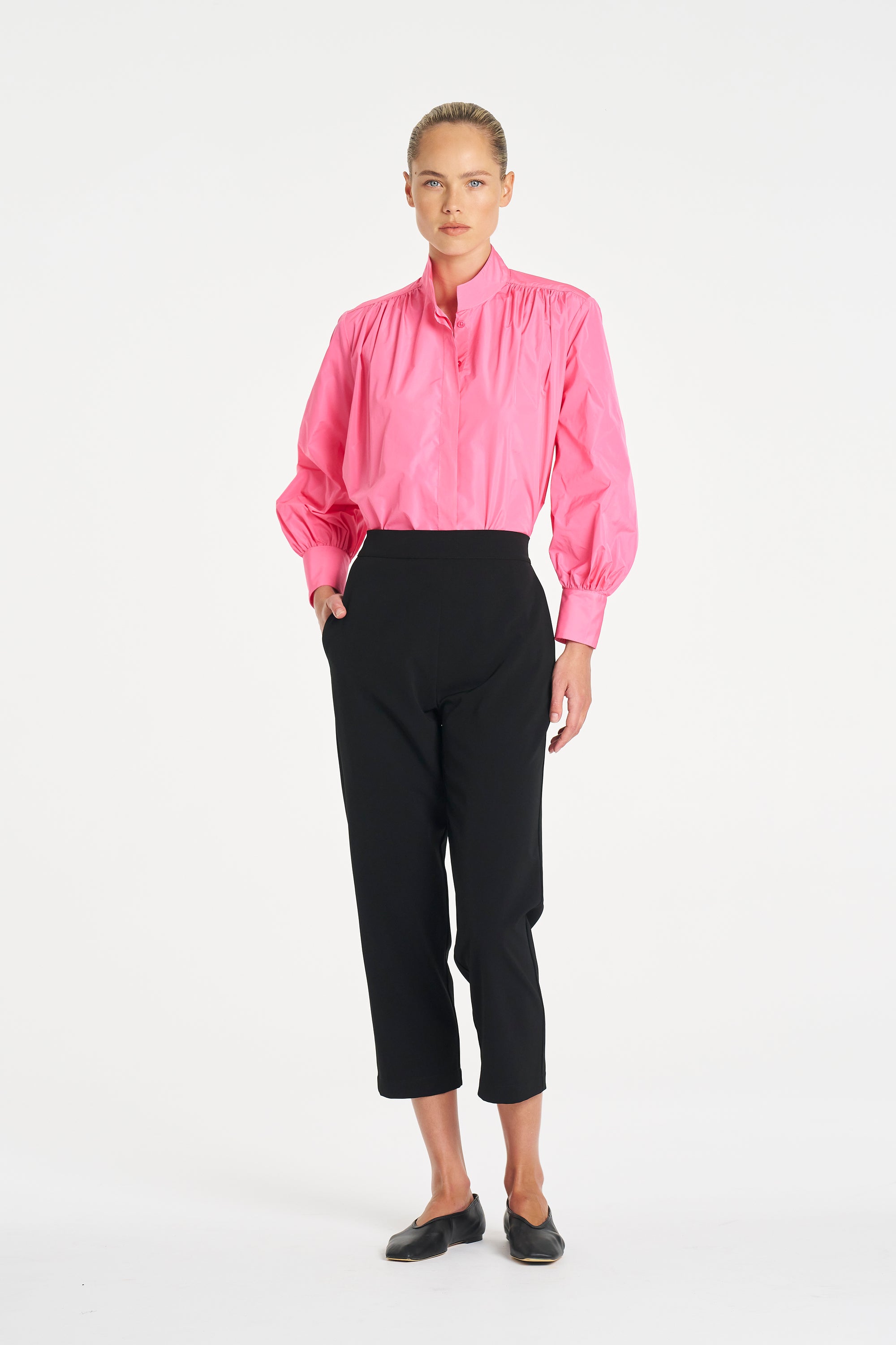 Gathered Shirt | Floss Taffeta