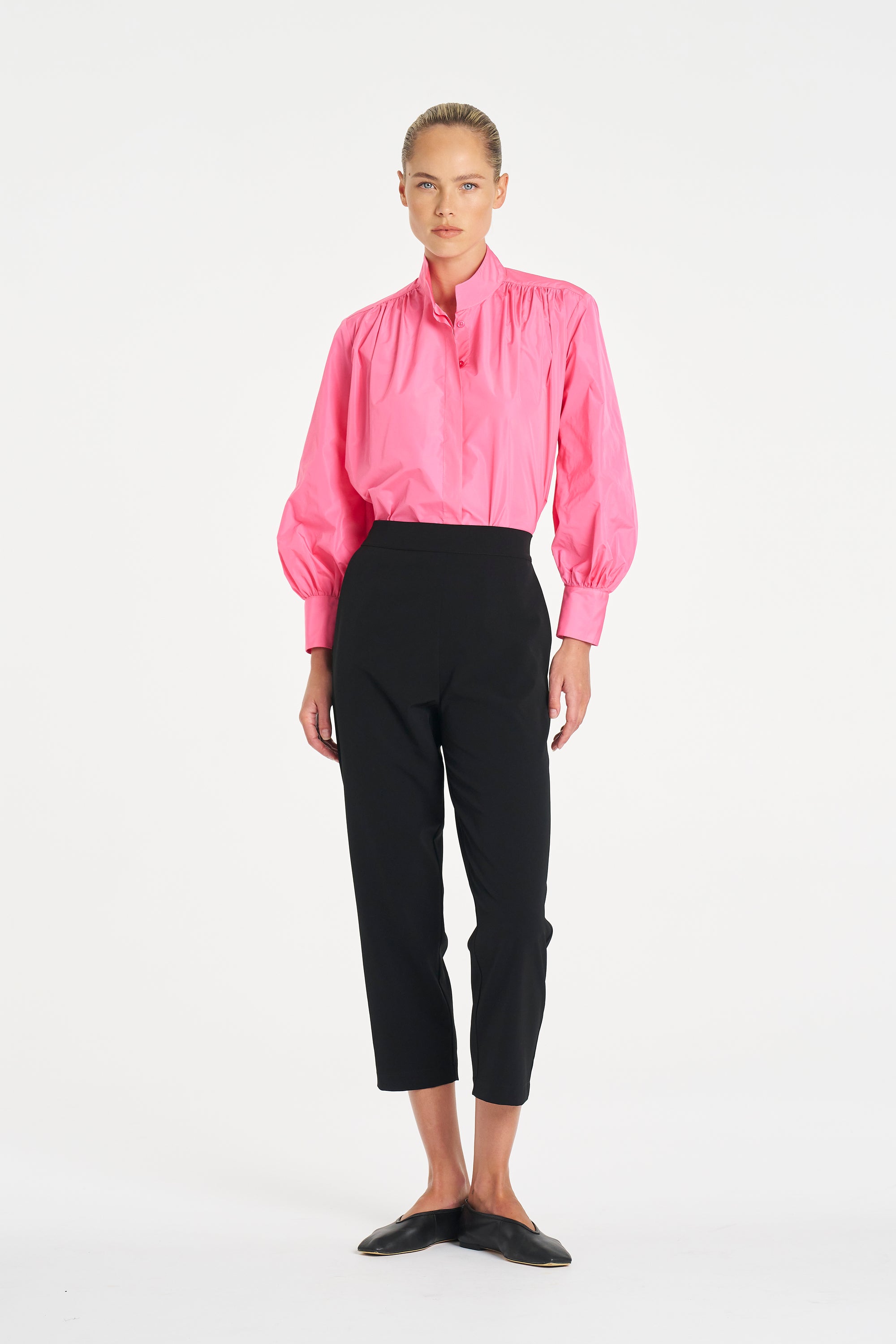 Gathered Shirt | Floss Taffeta
