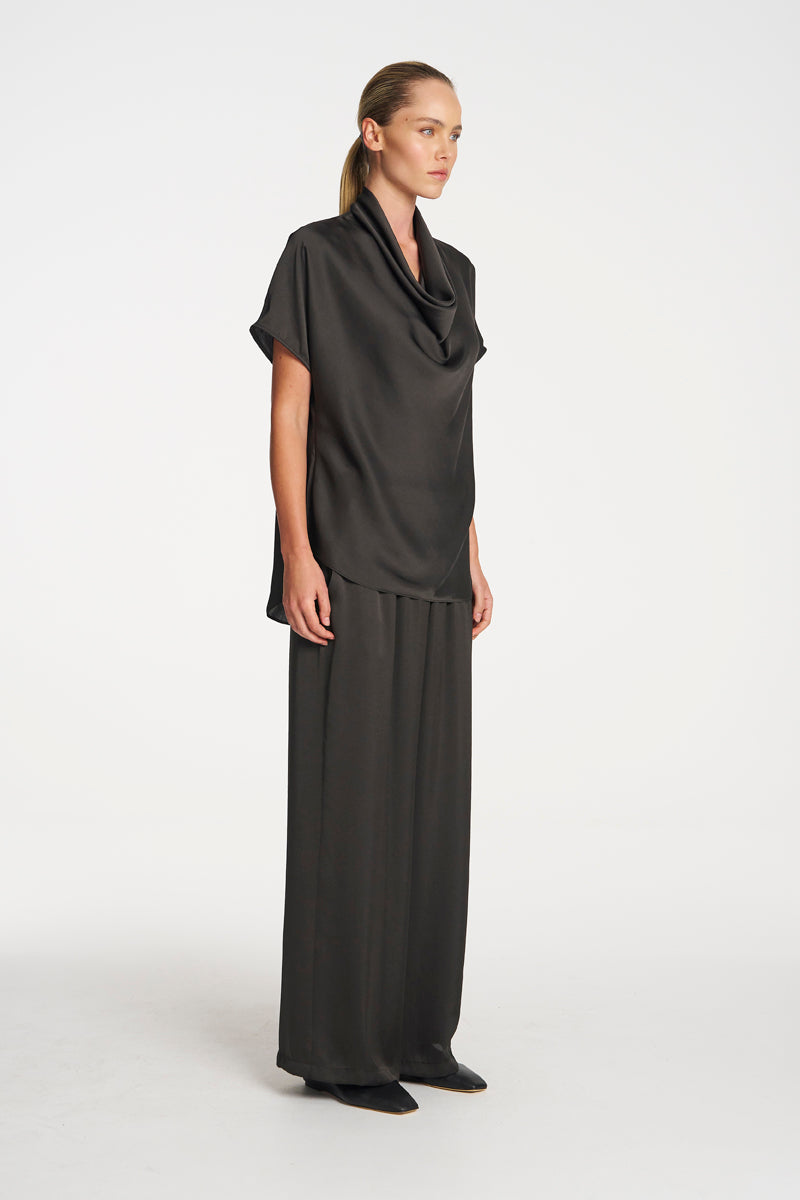 Maxi Pace Pant | Mink Mirror Satin