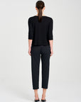 Relaxed Boat Neck | Black