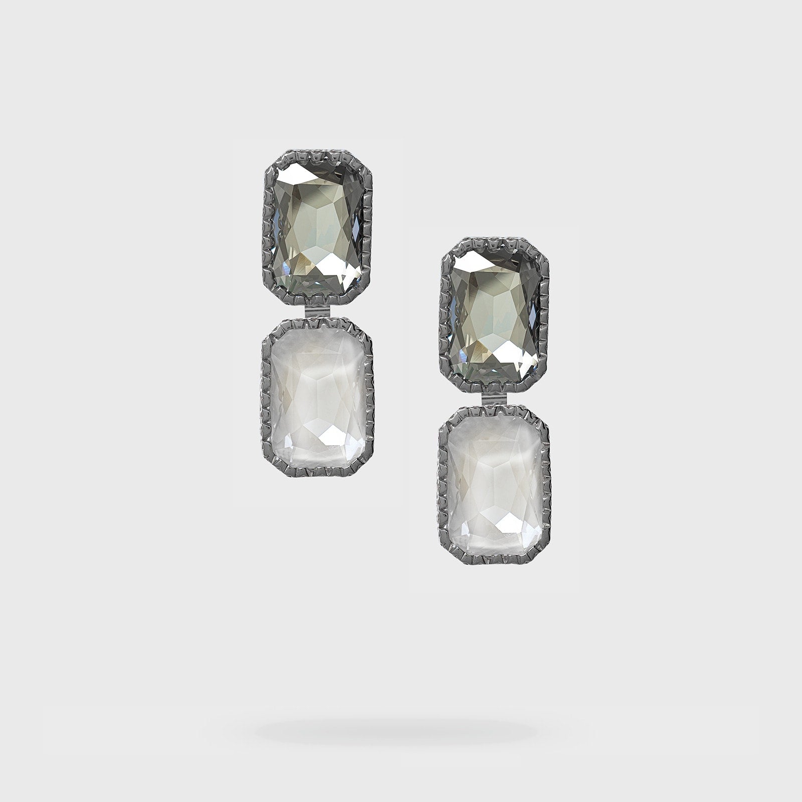 Balustrade Earrings | Dark Diamond