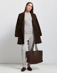 Henrietta Suede Coat | Espresso