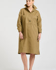 Jane Utility Shirt Dress | Tan