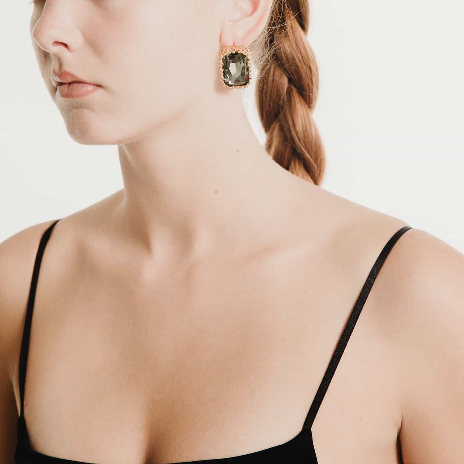 Egress Earrings | Dark Diamond