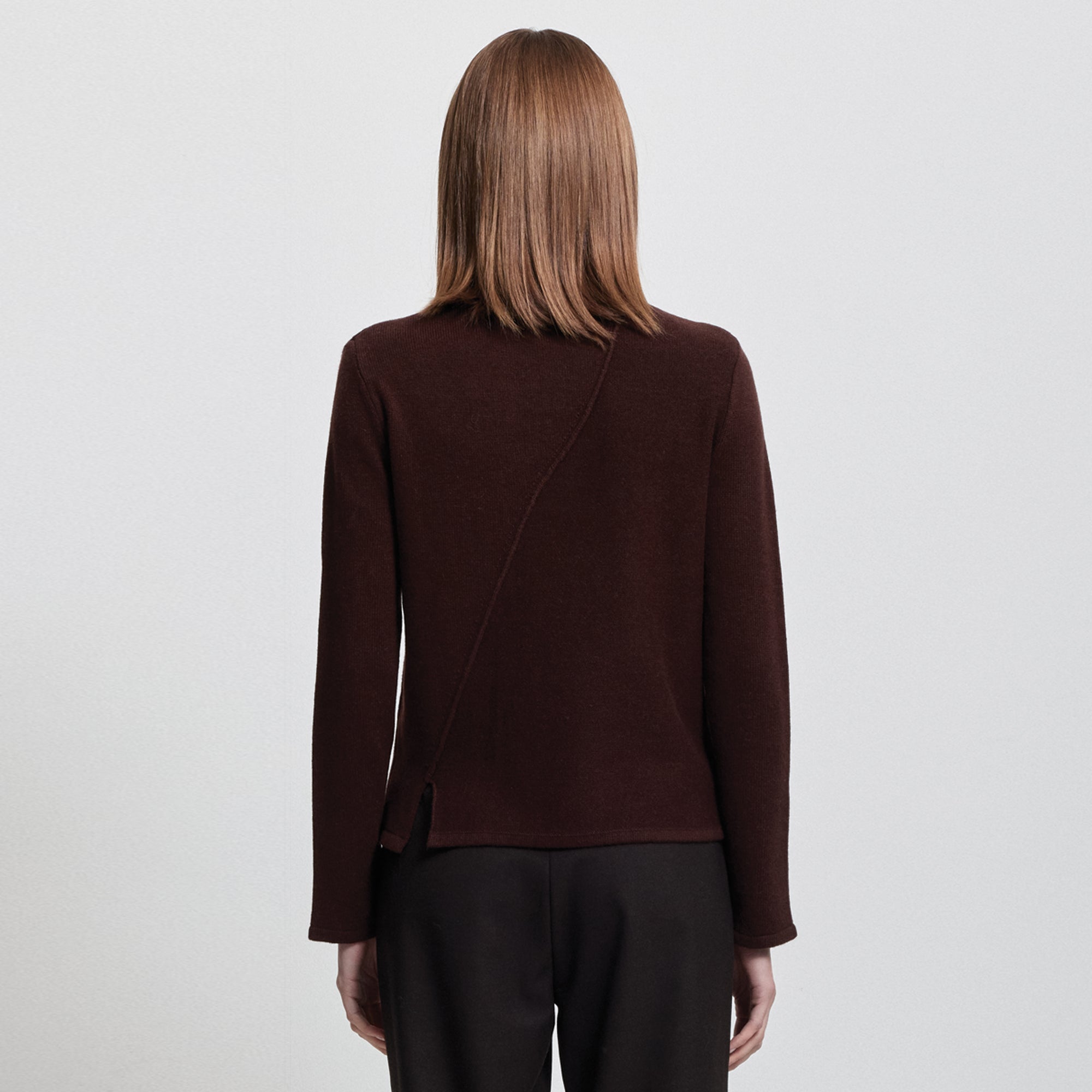 Maya Cashmere Blend Knit | Espresso