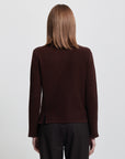 Maya Cashmere Blend Knit | Espresso