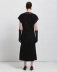 Christiana Suede  Skirt | Black