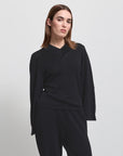 Base Layer Relaxed V-Neck Knit | Black