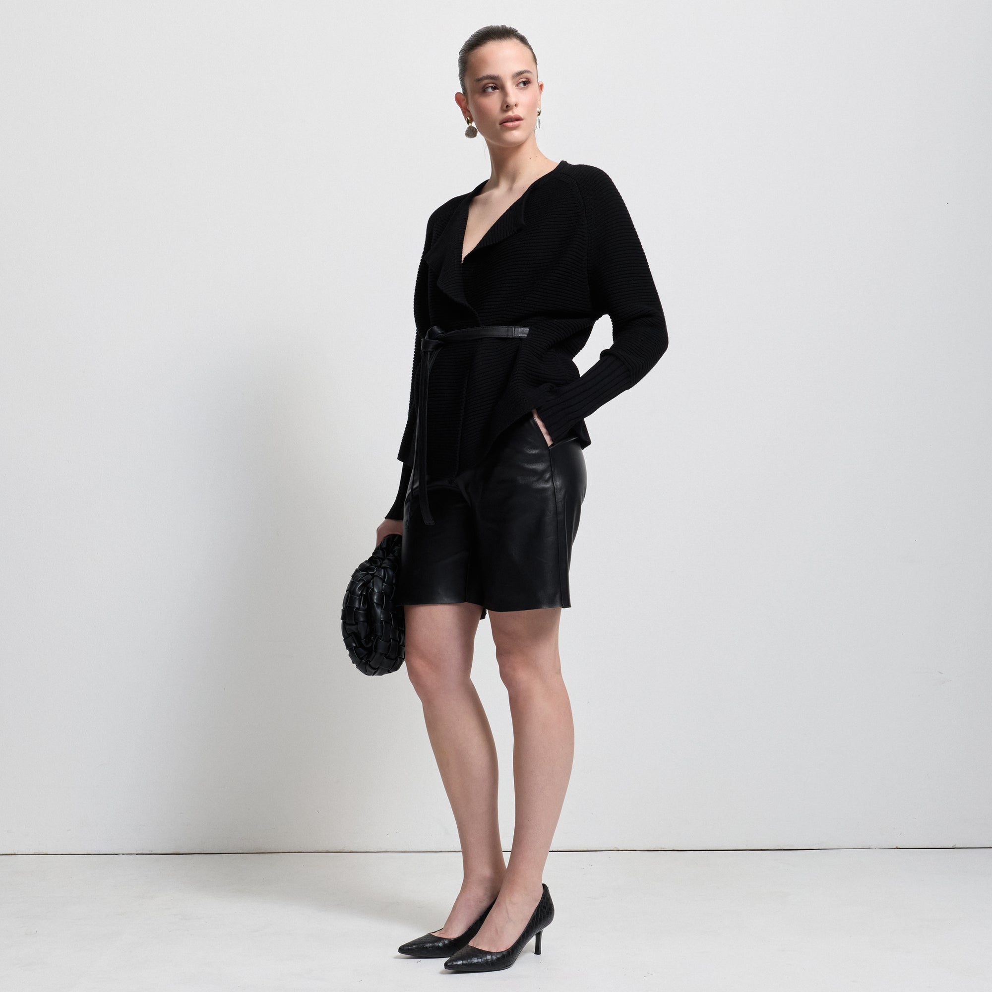 Eliana Cashmere Blend Knit | Black