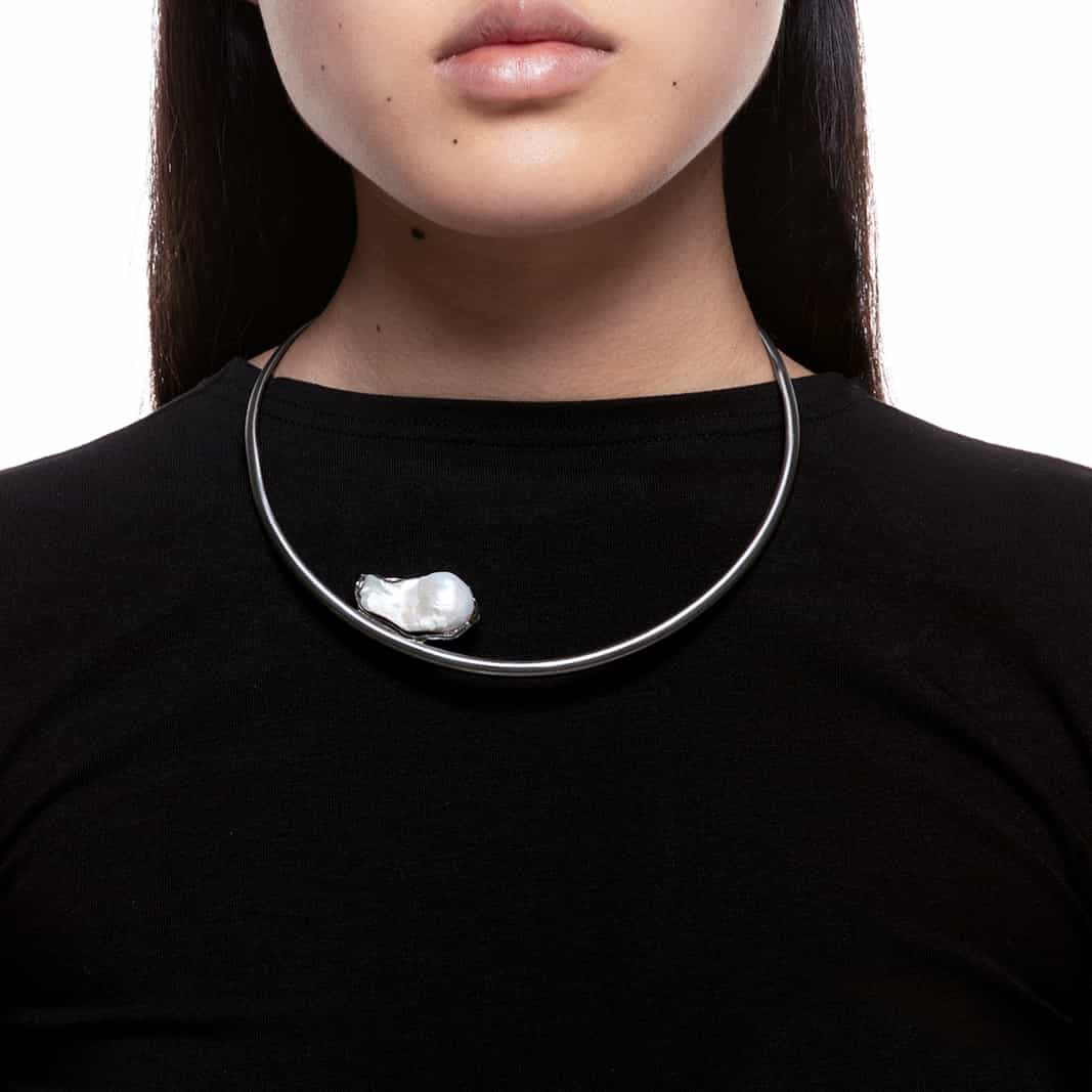 Lulit Lulit Pearl Nekclace | Gun Metal – Via Gioberti