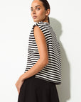 Comporta Top | Black / White Stripe