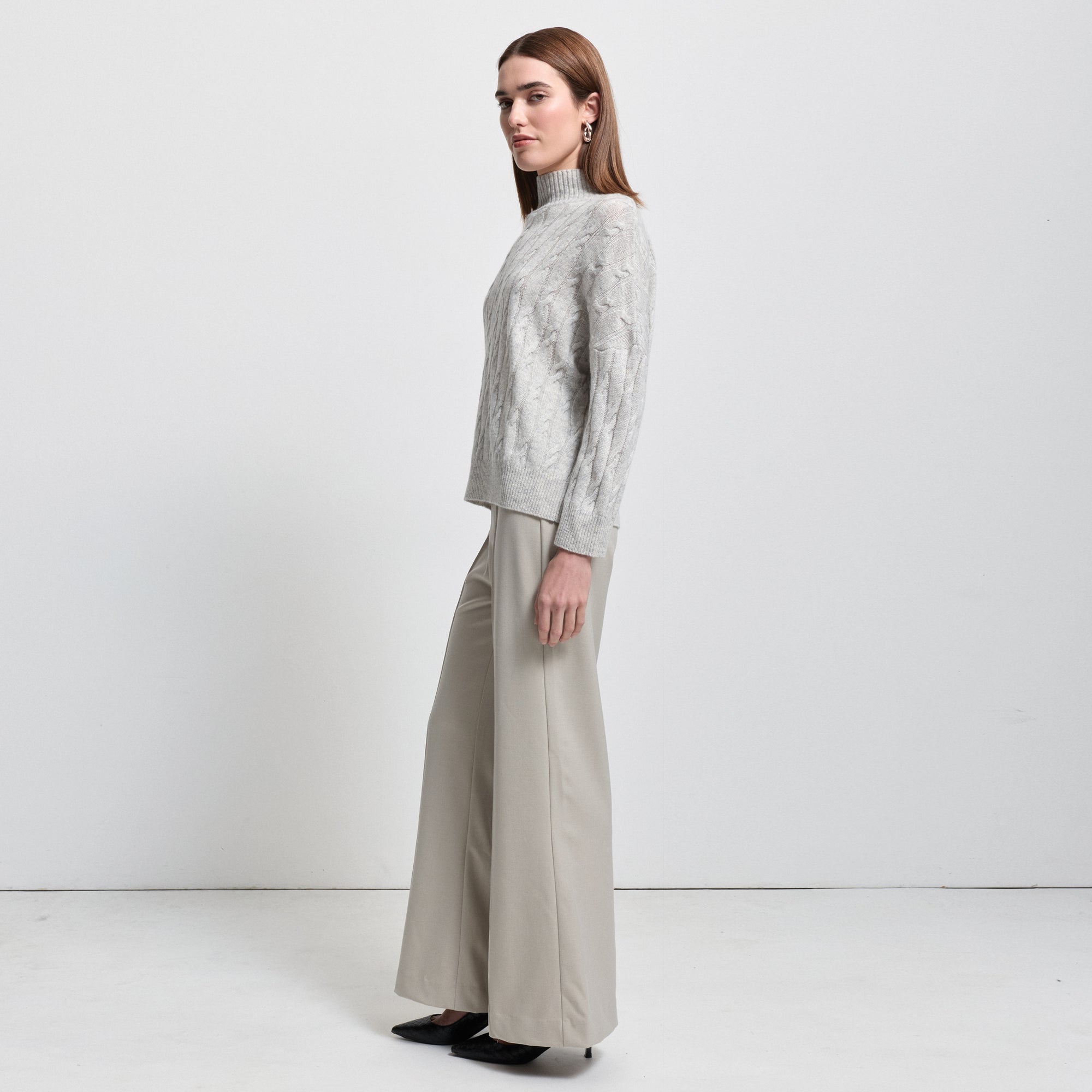Carissa Cashmere Blend Knit | Oyster