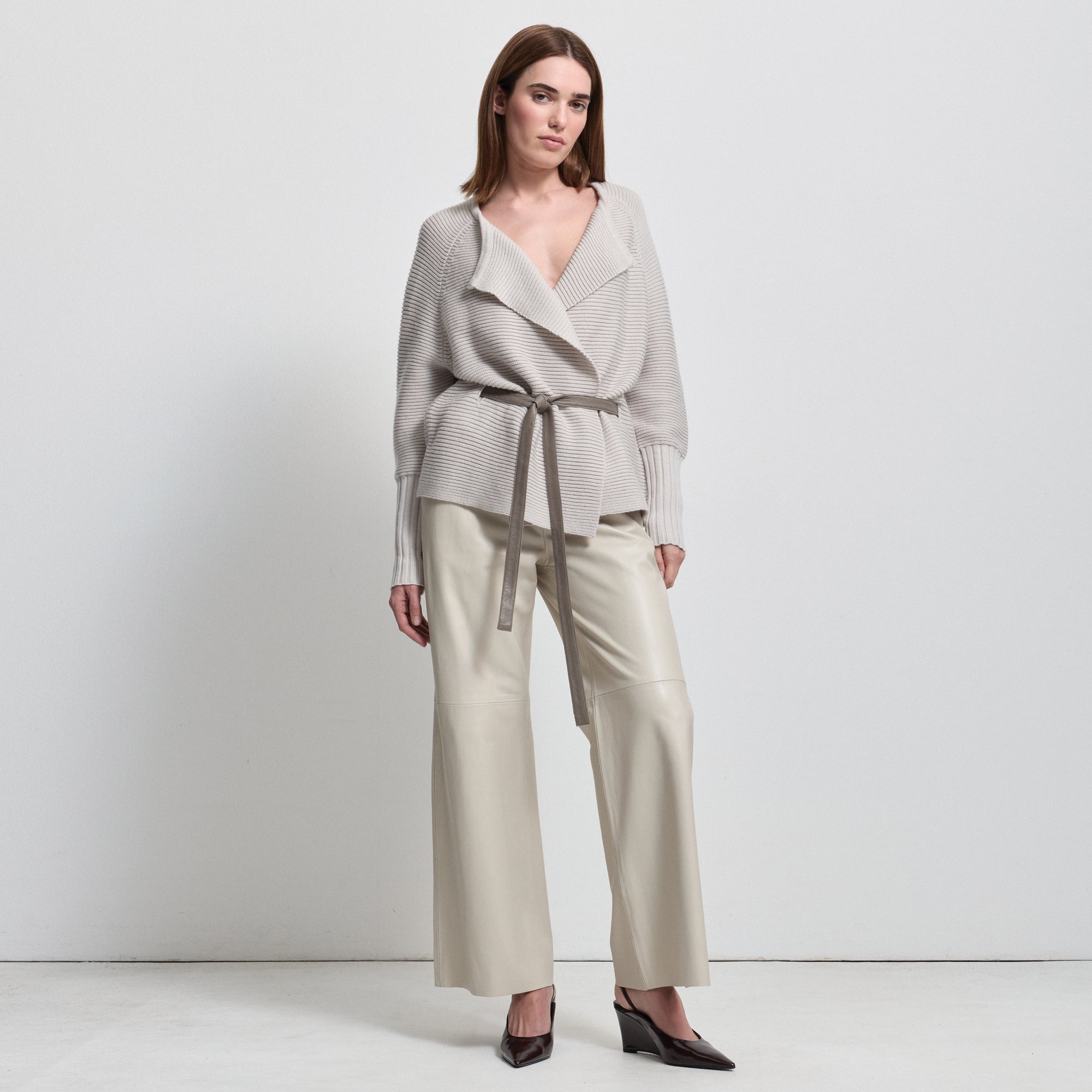 Eliana Cashmere Blend Knit | Oyster
