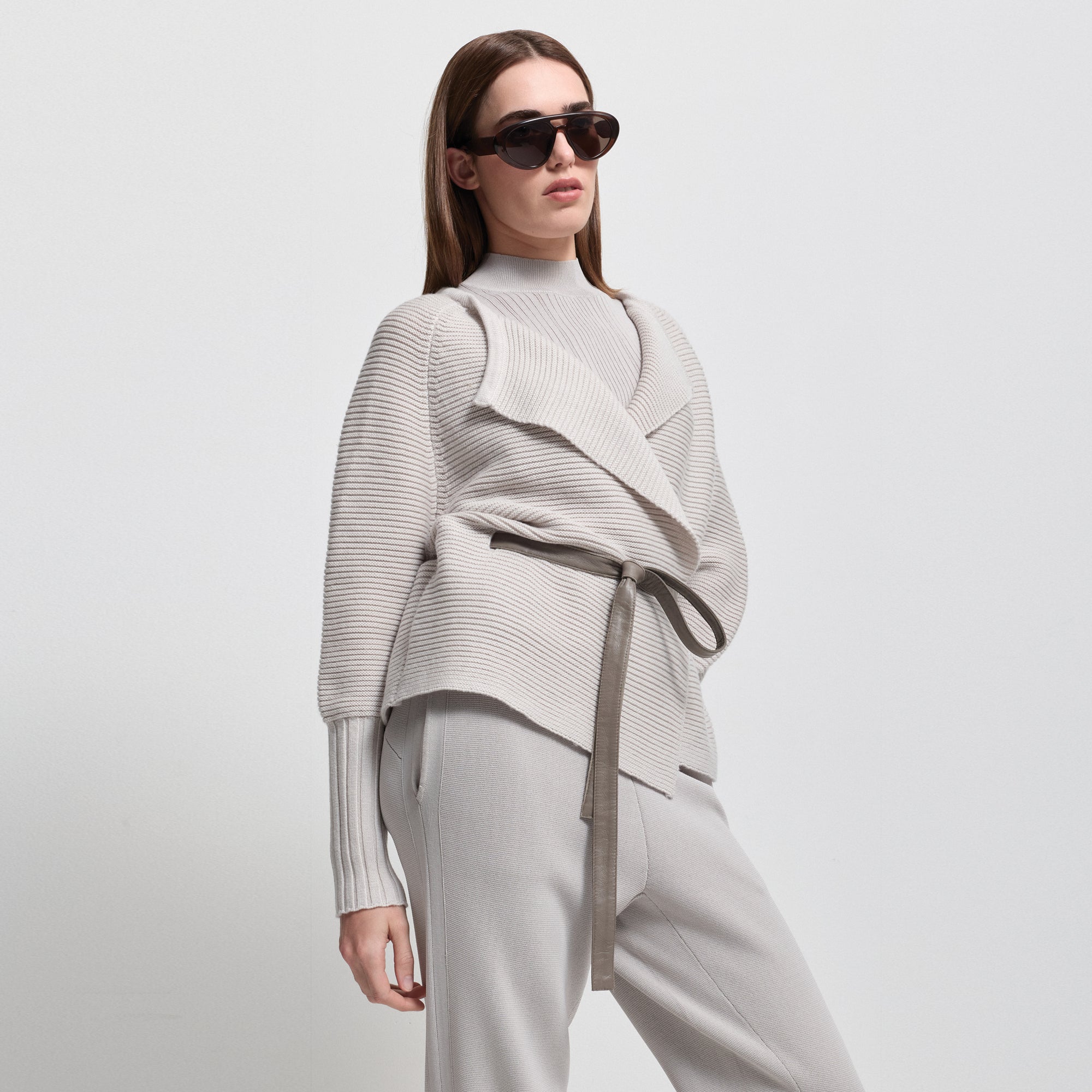 Eliana Cashmere Blend Knit | Oyster