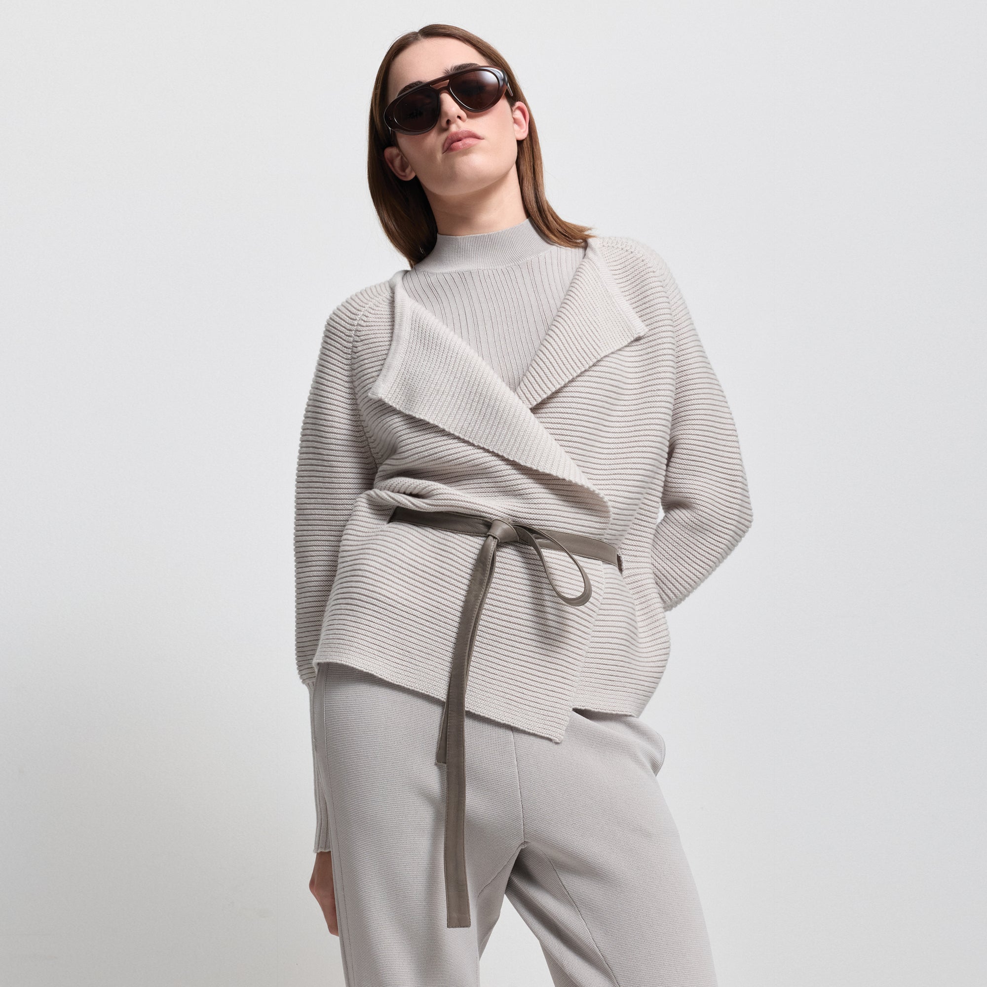 Eliana Cashmere Blend Knit | Oyster