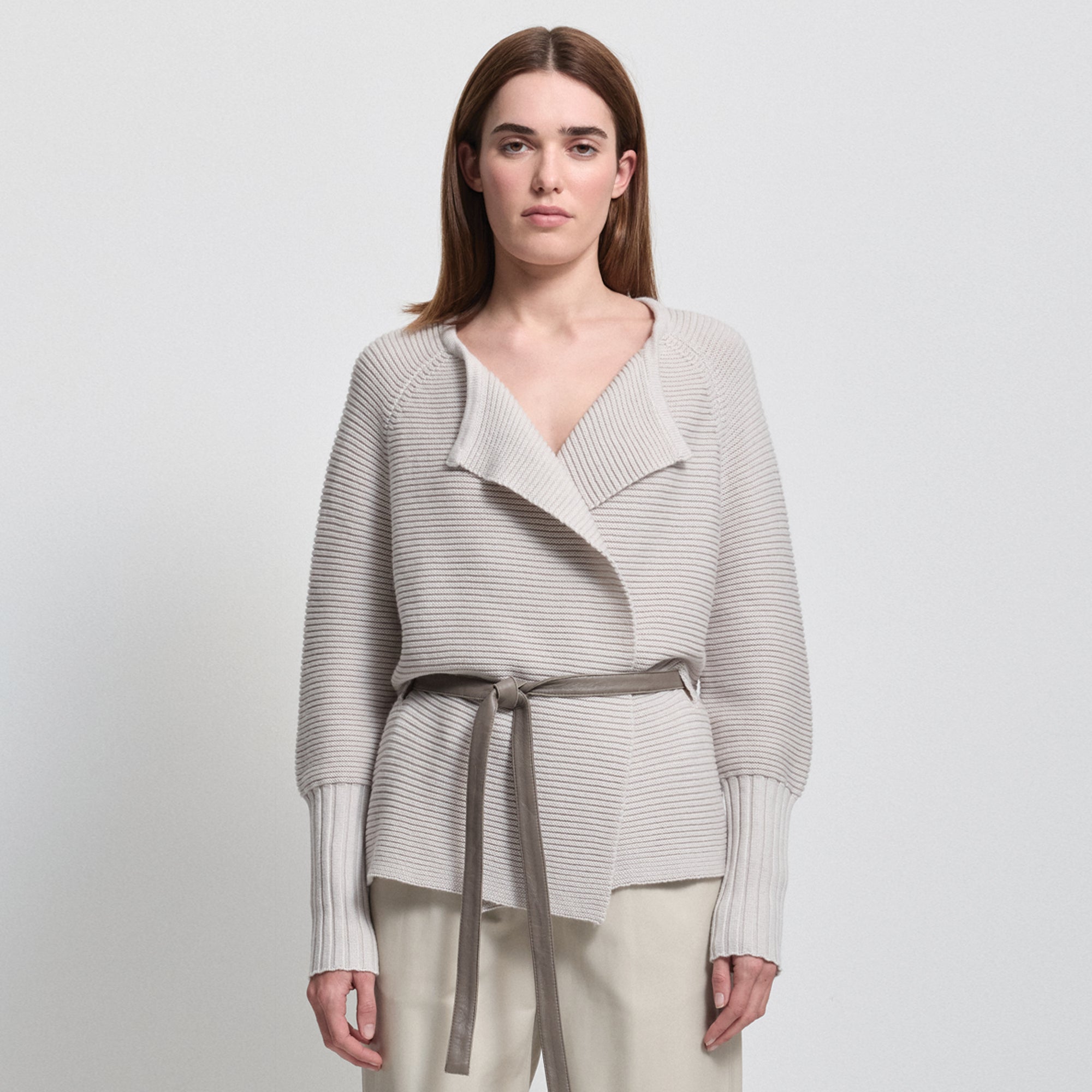 Eliana Cashmere Blend Knit | Oyster