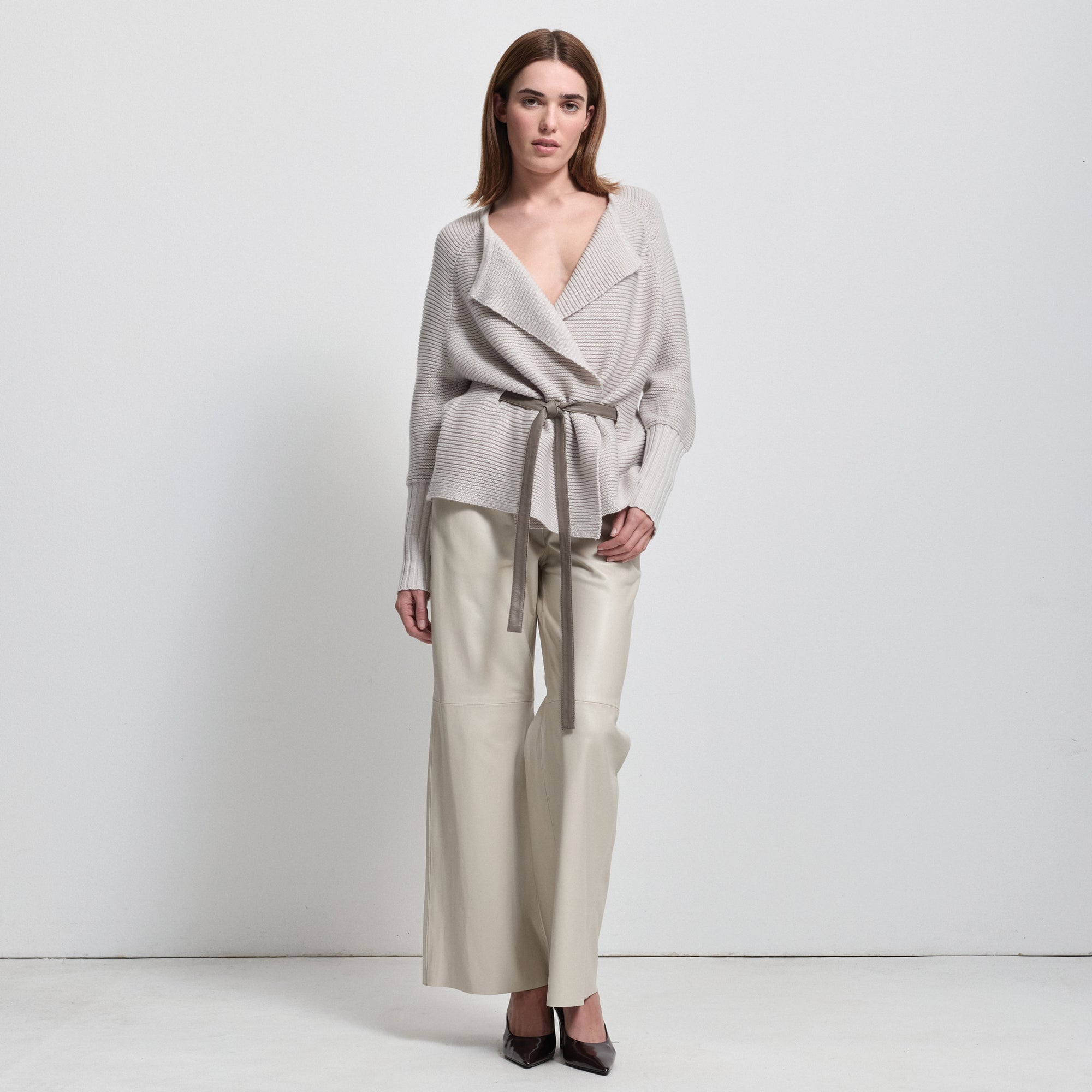 Eliana Cashmere Blend Knit | Oyster