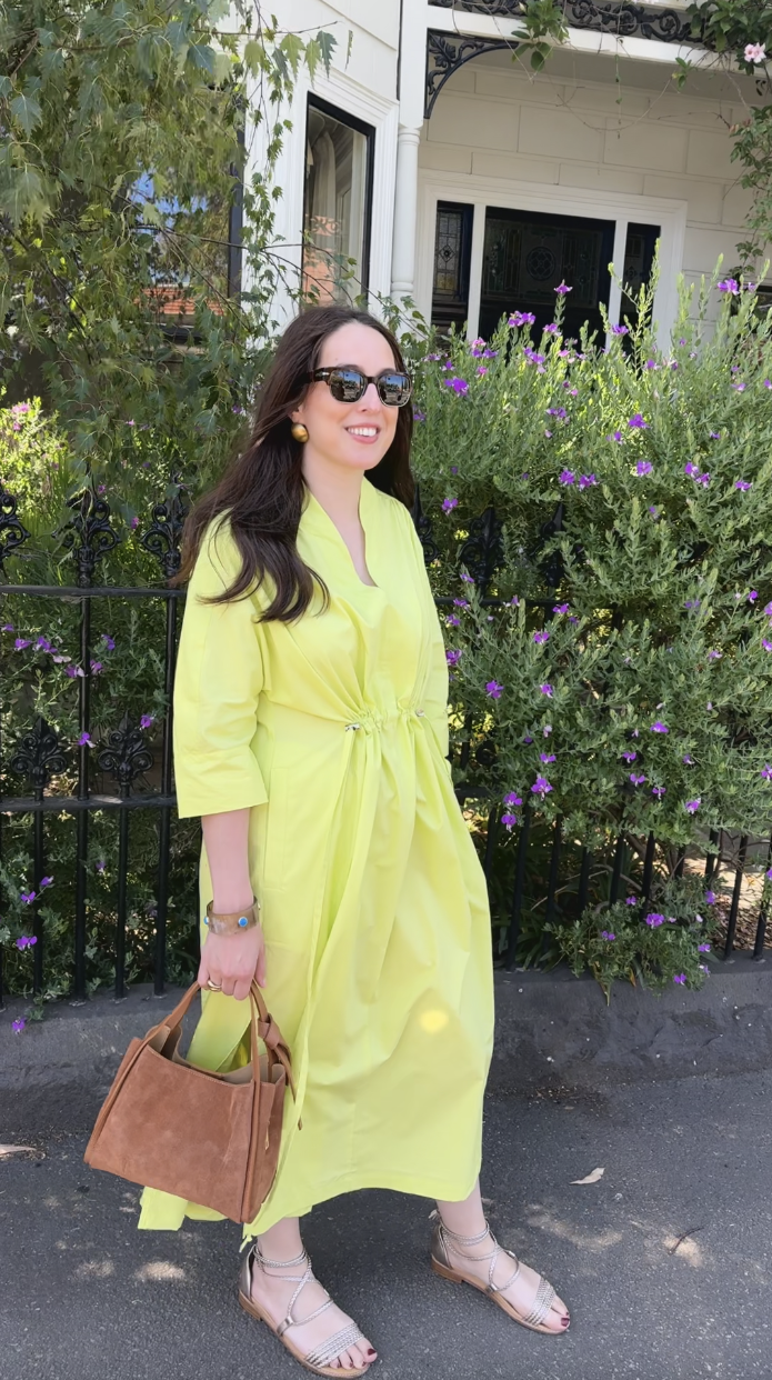 Sardinia Dress | Citrus Green