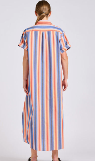The Lucy Dress - Blue Sky Stripe