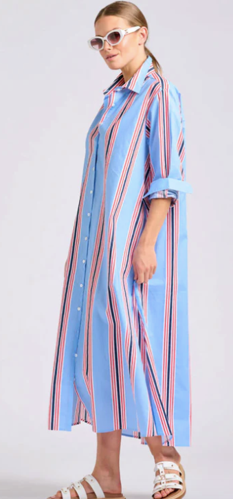 The Luna Dress | Nautical Stripe