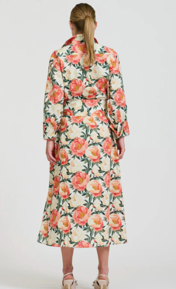 The Amelie Shirt Dress - Peony