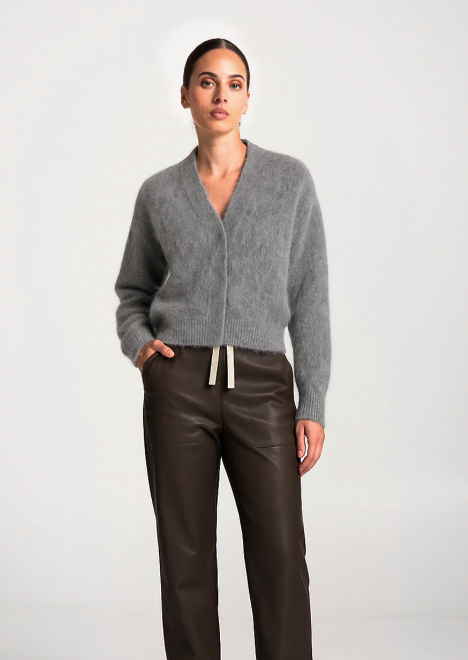 Bosa Alpaca Cardigan | Heather