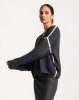 Brac Merino Tunic | Grey/White