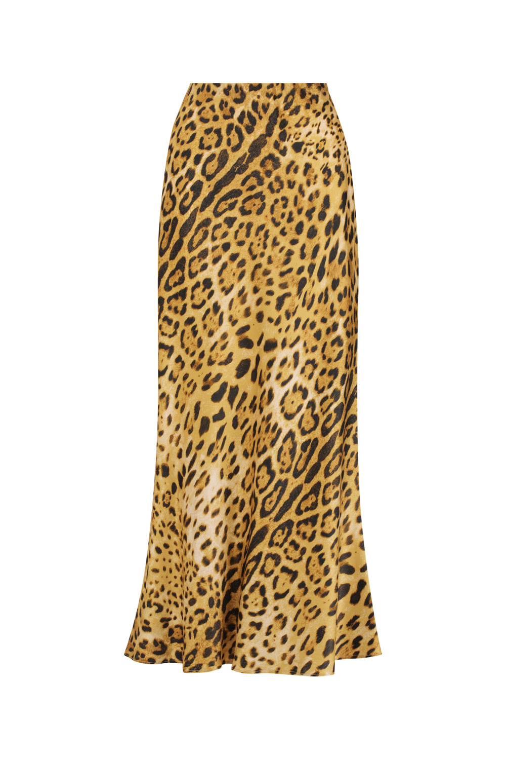 Emilia Bias Skirt | Leopard Silk