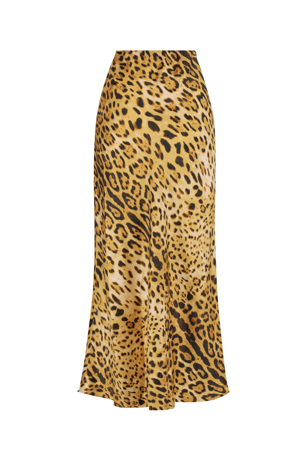 Emilia Bias Skirt | Leopard Silk