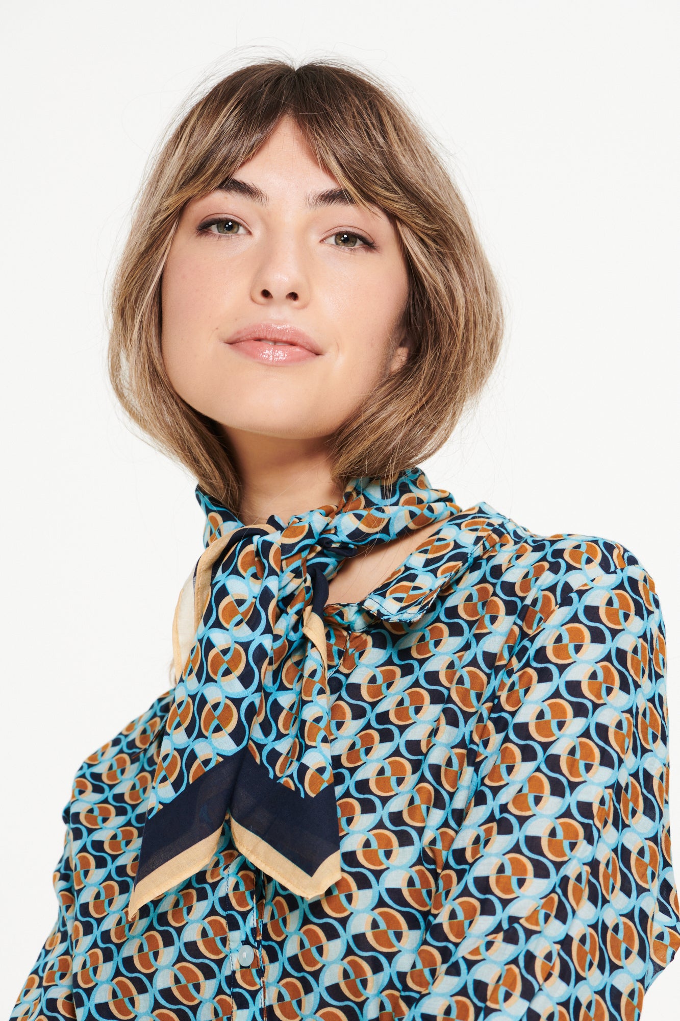 SCARF / MONOGRAM OLIVE